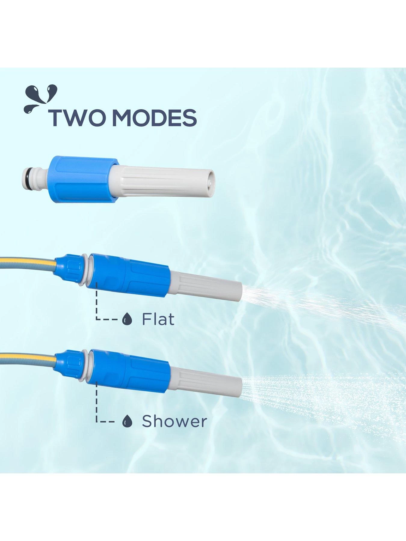 OutSunny Retractable Garden Hose Reel With 10m + 10m Hose (20m) 9 OutSunny Retractable Garden Hose Reel With 10m + 10m Hose (20m) - Image 7