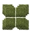 OutSunny 12-Piece 50 X 50cm Artificial Boxwood Wall Panel - Milan Grass, Privacy Fence Screen -Home Comprehensive VJO5C SQ1 0000000099 N A SLf