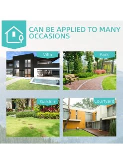 OutSunny 2-Seater Steel Garden Bench - Black 13 OutSunny 2-Seater Steel Garden Bench - Black -Home Comprehensive VJO6U SQ5 0000000099 N A SLd1