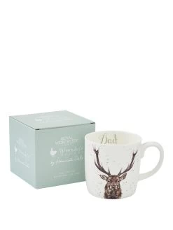 ROYAL WORCESTER Wrendale Designs Dad Mug - Stag