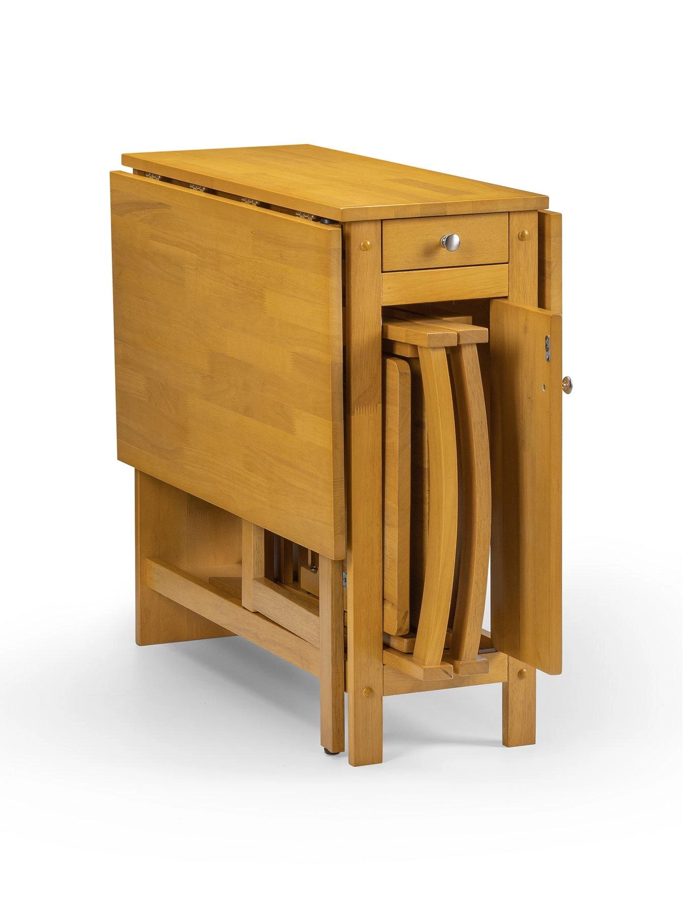 Julian Bowen Savoy 150 Cm Folding Dining Table + 4 Chairs Set 6 Julian Bowen Savoy 150 Cm Folding Dining Table + 4 Chairs Set - Image 4