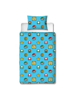 Mario Nintendo Continue Single Rotary Duvet Cover Set - Multi -Home Comprehensive VK2DI SQ3 0000000029 MULTI SLd