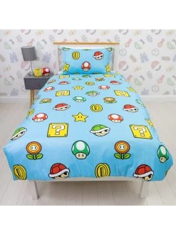 Mario Nintendo Continue Single Rotary Duvet Cover Set - Multi -Home Comprehensive VK2DI SQ5 0000000029 MULTI SLd2