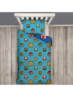 Mario Nintendo Continue Single Rotary Duvet Cover Set - Multi -Home Comprehensive VK2DI SQ6 0000000029 MULTI SLd3