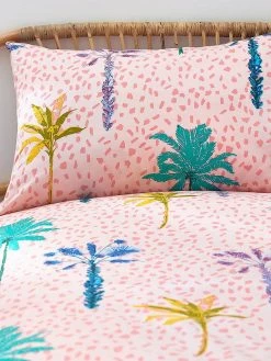 Furn Palmtropolis Duvet Cover Set - Pink -Home Comprehensive VKDRN SQ4 0000000063 PINK SLd1