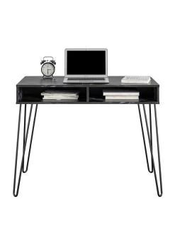 Novogratz Athena Desk - Black -Home Comprehensive VKEE4 SQ3 0000000004 BLACK SLd