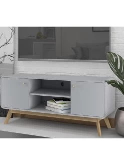 Cassie 2 Door TV Stand -Home Comprehensive VKEEA SQ4 0000000013 WHITE SLd