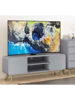 Cassie 2 Door TV Stand -Home Comprehensive VKEEA SQ5 0000000013 WHITE SLd1