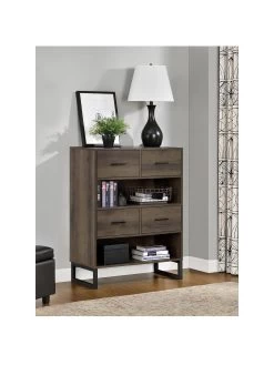 Candon Short Bookcase - Walnut