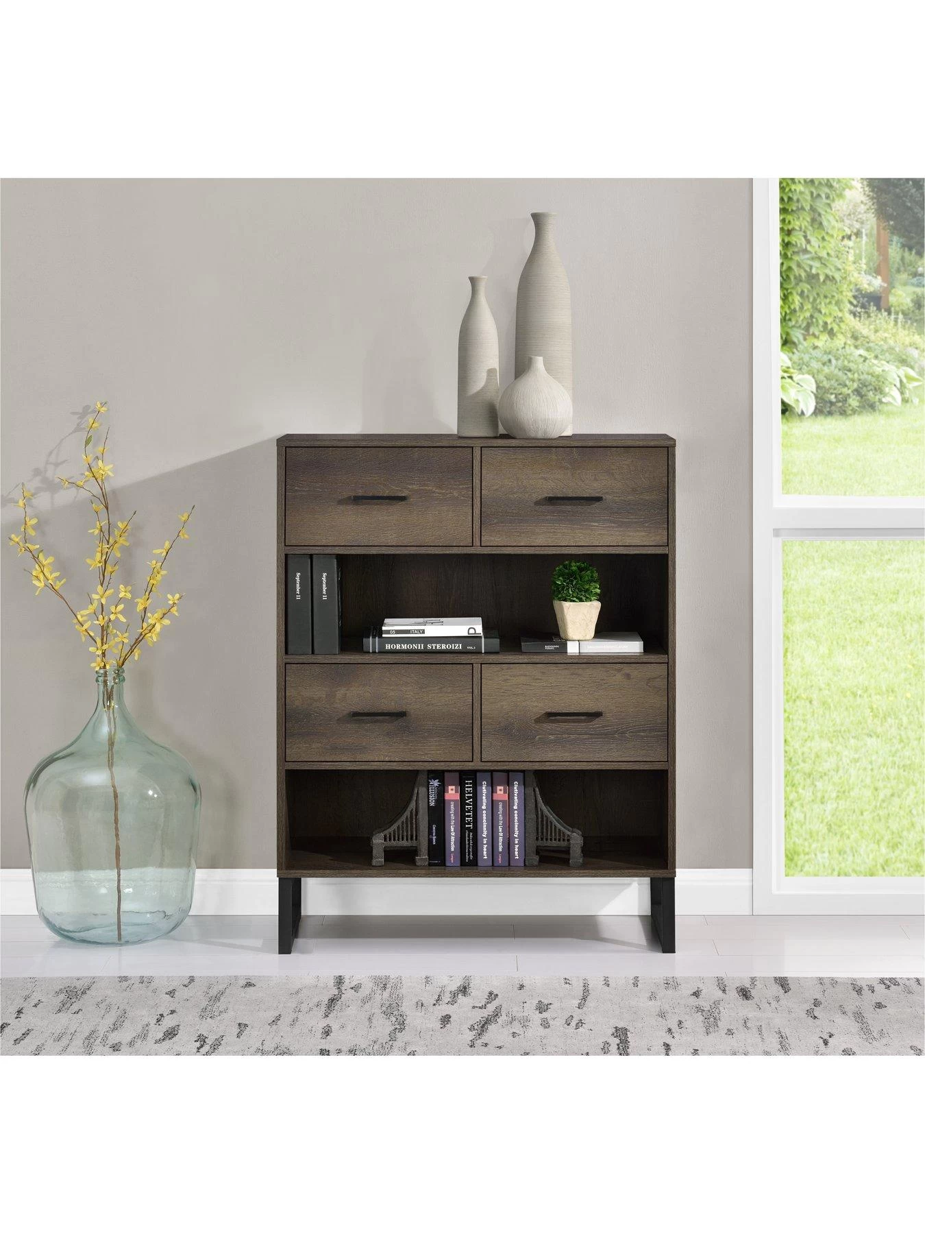 Candon Short Bookcase - Walnut 5 Candon Short Bookcase - Walnut - Image 3