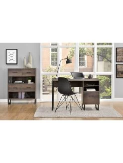 Candon Short Bookcase - Walnut 13 Candon Short Bookcase - Walnut -Home Comprehensive VKEEP SQ6 0000000007 WALNUT SLd3