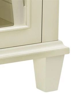 Ellington Double Glass Door Accent Cabinet - White -Home Comprehensive VKEER SQ4 0000000013 WHITE SLd1