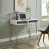 Novogratz Athena Desk - White 2 Novogratz Athena Desk - White -Home Comprehensive VKEEU SQ1 0000000013 WHITE RSr