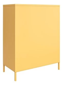 Novogratz Cache 2 Door Metal Locker Storage Cabinet -Home Comprehensive VKEFO SQ5 0000000076 YELLOW SLd1