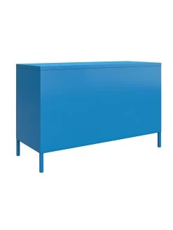 Novogratz Cache 2 Door Metal Locker Accent Cabinet - Blue -Home Comprehensive VKEGS SQ5 0000000020 BLUE SLd1