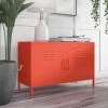 Novogratz Cache 2 Door Metal Locker Accent Cabinet - Orange