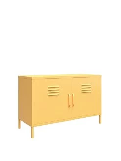 Novogratz Cache 2 Door Metal Locker Accent Cabinet - Yellow -Home Comprehensive VKEGU SQ3 0000000076 YELLOW SLa