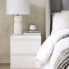 Everyday Lisson 2 Drawer Bedside - White 2 Everyday Lisson 2 Drawer Bedside - White -Home Comprehensive VKM12 SQ1 0000000013 WHITE RSr