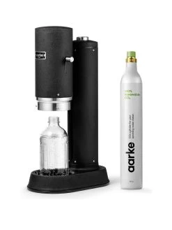Aarke Carbonator Pro Matte Black - Sparkling Water Maker & Co2 Gas Cylinder