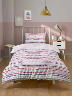 Copenhagen Home Kids Mini Scandi Waves Duvet Cover Set - Multi