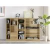 Everyday Metro 3 Piece Storage Bookcase Package - Oak - FSC® Certified -Home Comprehensive VKYNA SQ1 0000000006 OAK RSr