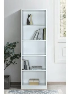 Everyday Metro Tall Wide Bookcase - White - FSC® Certified -Home Comprehensive VKYNF SQ4 0000000013 WHITE SLd
