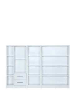 Everyday New Metro 3 Piece Storage Bookcase Package - White - FSC® Certified 10 Everyday New Metro 3 Piece Storage Bookcase Package - White - FSC® Certified -Home Comprehensive VKYNG SQ2 0000000013 WHITE SLf
