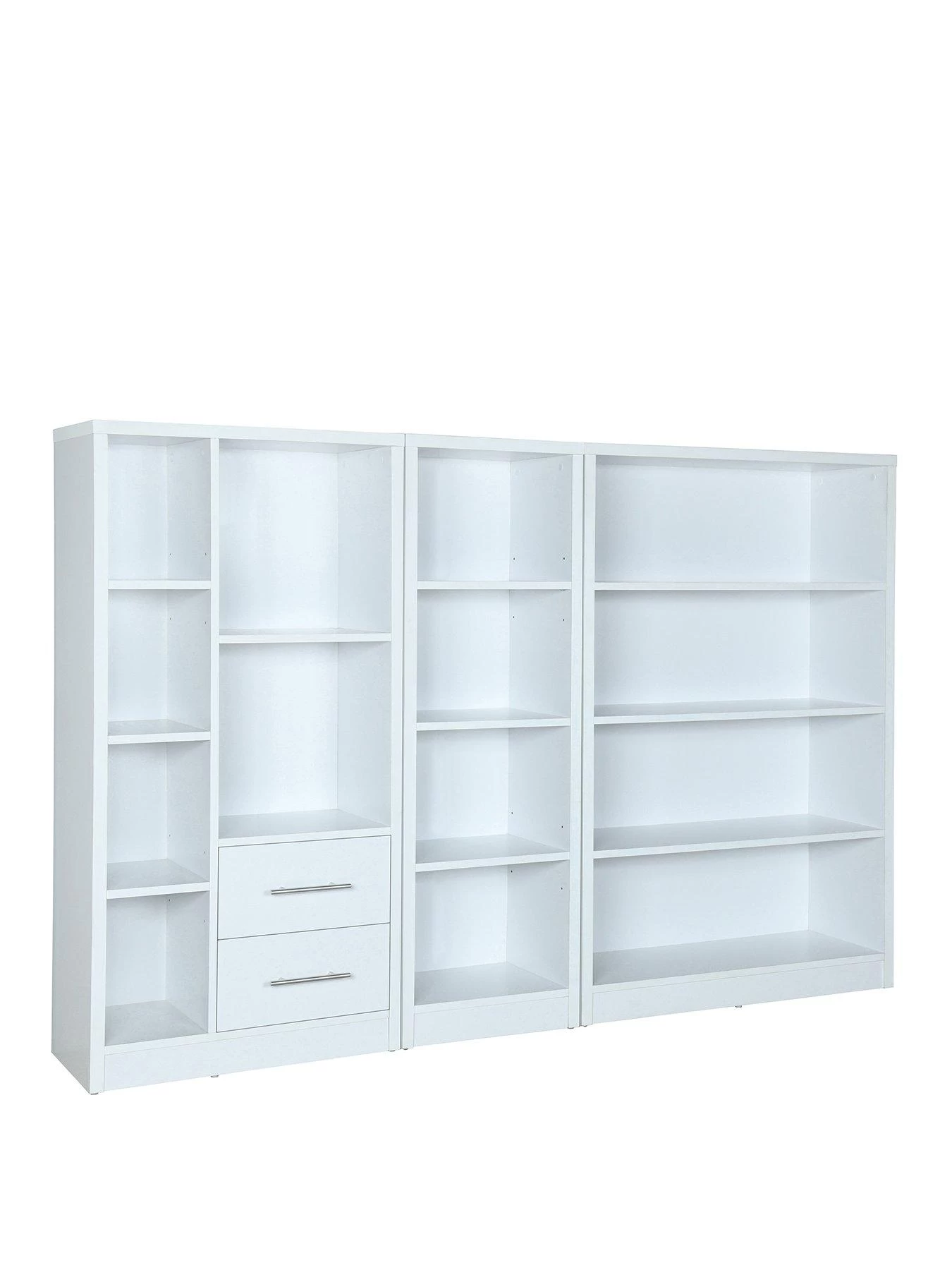 Everyday New Metro 3 Piece Storage Bookcase Package - White - FSC® Certified 5 Everyday New Metro 3 Piece Storage Bookcase Package - White - FSC® Certified - Image 3