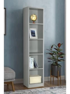 Everyday Metro Tall Bookcase - Grey - FSC® Certified -Home Comprehensive VKYNJ SQ4 0000000005 GREY SLd