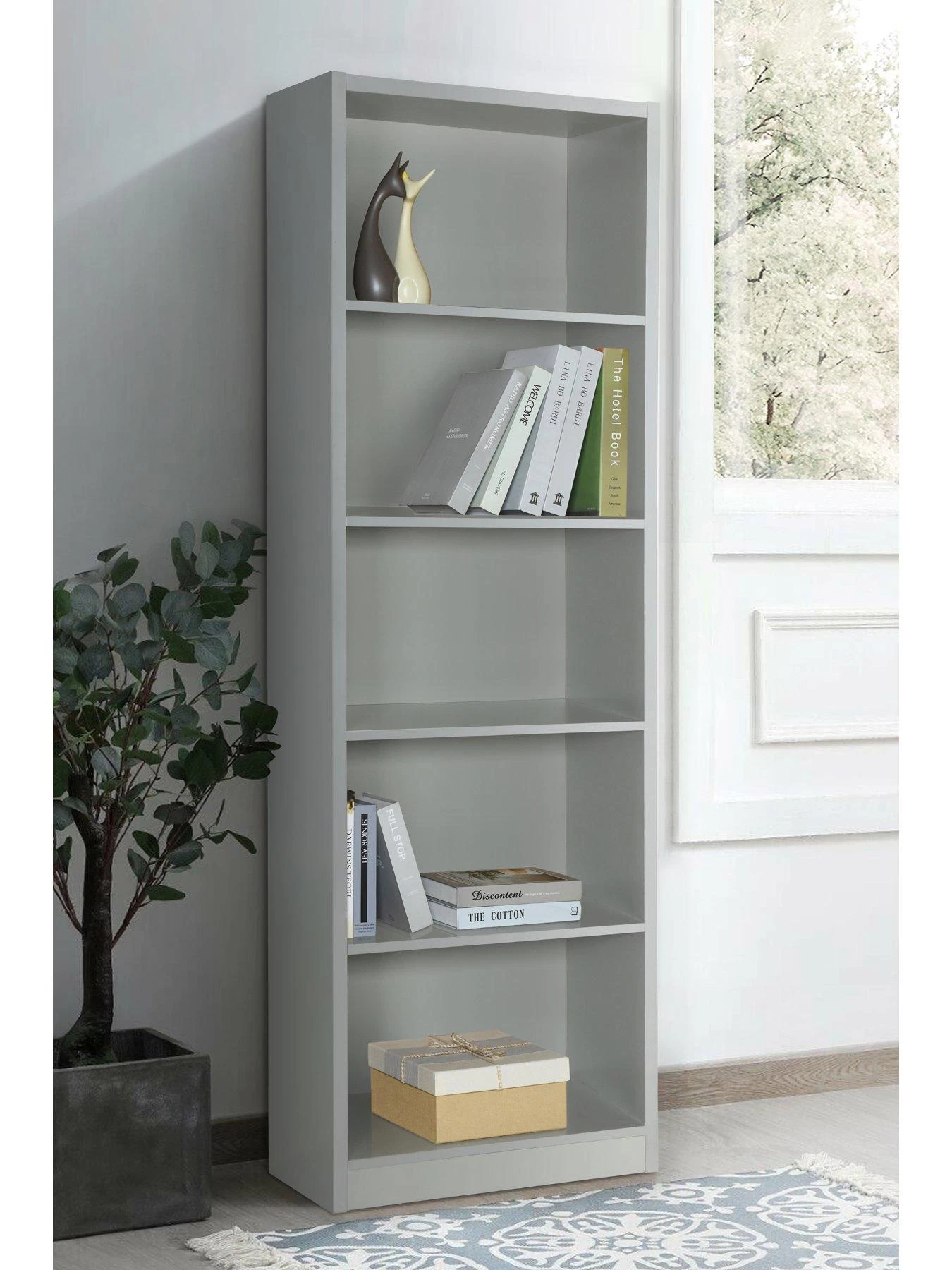 Everyday Metro Tall Wide Bookcase - Grey - FSC® Certified 3 Everyday Metro Tall Wide Bookcase - Grey - FSC® Certified