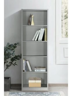 Everyday Metro Tall Wide Bookcase - Grey - FSC® Certified 11 Everyday Metro Tall Wide Bookcase - Grey - FSC® Certified -Home Comprehensive VKYNK SQ4 0000000005 GREY SLd