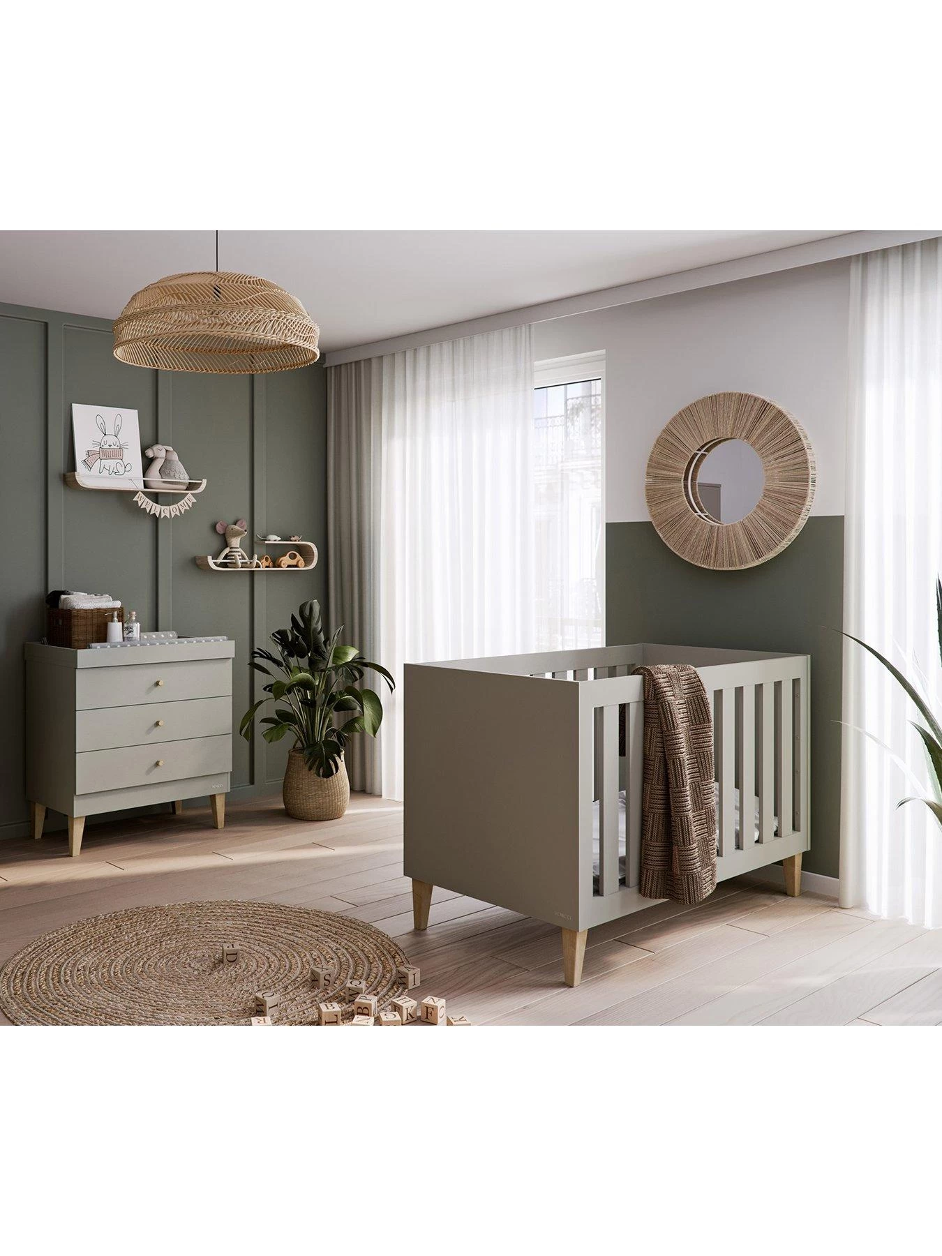 Venicci Saluzzo 2 Piece Furniture Set - Warm Grey 3 Venicci Saluzzo 2 Piece Furniture Set - Warm Grey