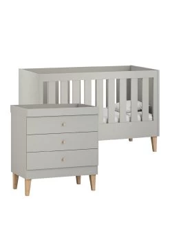 Venicci Saluzzo 2 Piece Furniture Set - Warm Grey 9 Venicci Saluzzo 2 Piece Furniture Set - Warm Grey -Home Comprehensive VL3KP SQ2 0000000005 GREY SLf