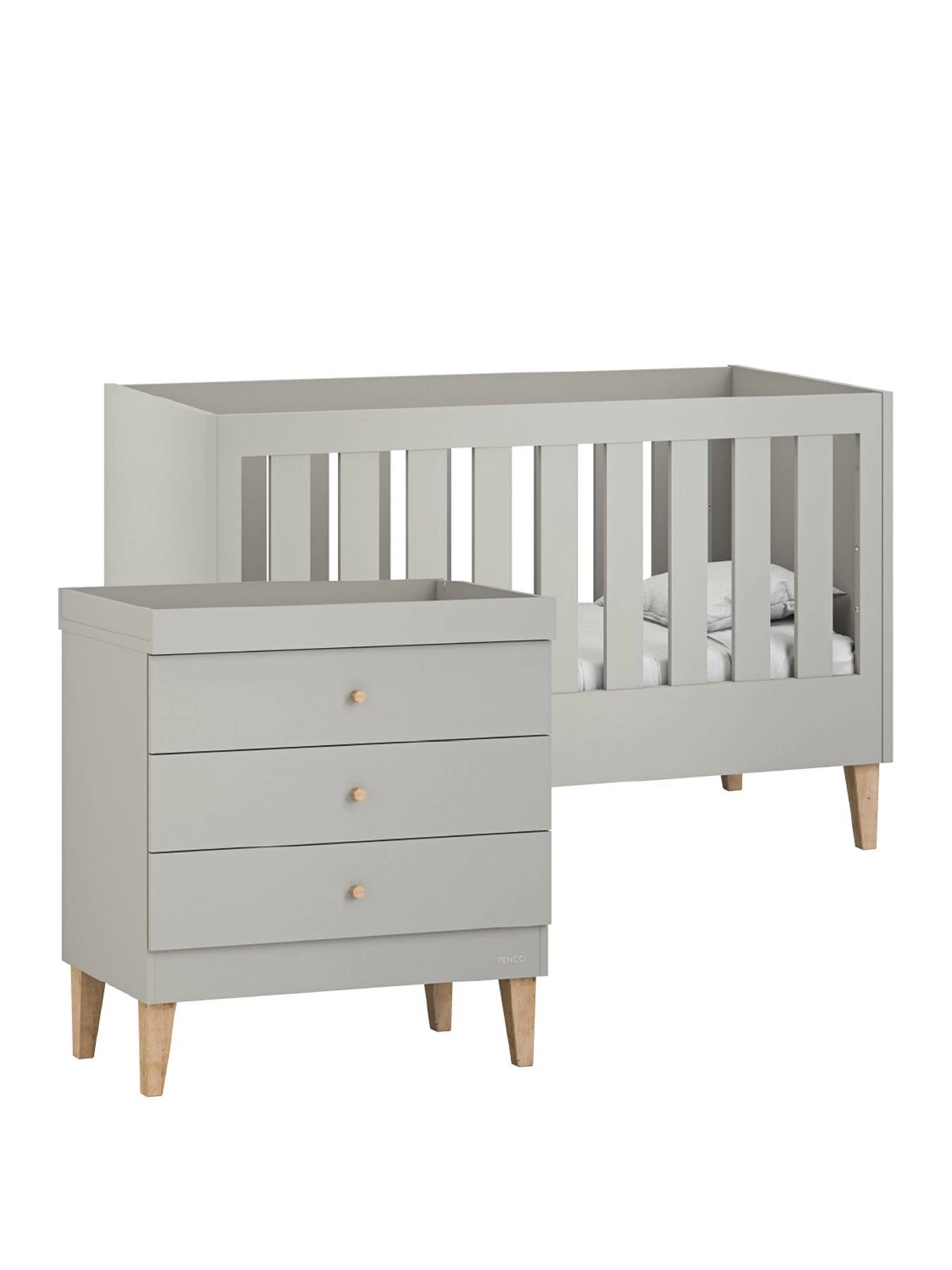 Venicci Saluzzo 2 Piece Furniture Set - Warm Grey 4 Venicci Saluzzo 2 Piece Furniture Set - Warm Grey - Image 2