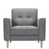 Oxford Fabric Armchair - FSC® Certified -Home Comprehensive VLINH SQ2 0000000005 GREY SLf