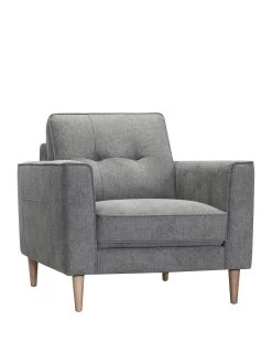 Oxford Fabric Armchair - FSC® Certified -Home Comprehensive VLINH SQ3 0000000005 GREY SLa