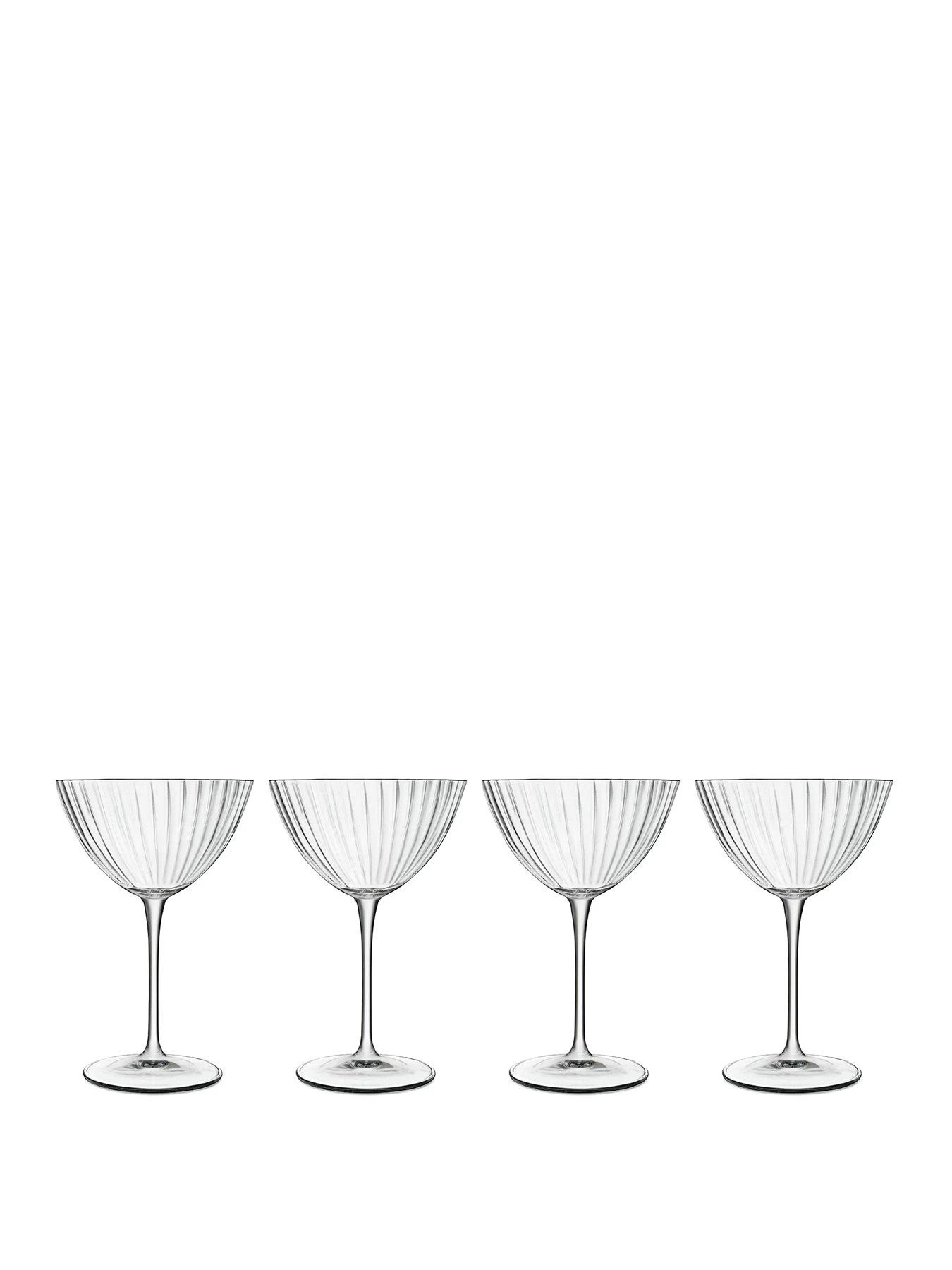 Luigi Bormioli Optica Set Of 4 Martini Glasses - 220ml 3 Luigi Bormioli Optica Set Of 4 Martini Glasses - 220ml
