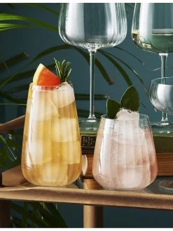 Luigi Bormioli Optica Set Of 4 Hi-Ball Glasses - 570ml -Home Comprehensive VLOXL SQ6 0000000088 NO COLOR SLd4