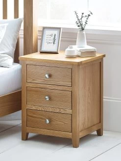 Julian Bowen Mallory 3 Drawer Bedside
