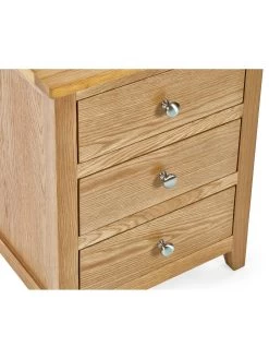 Julian Bowen Mallory 3 Drawer Bedside -Home Comprehensive VLTP8 SQ5 0000000006 OAK SLd1