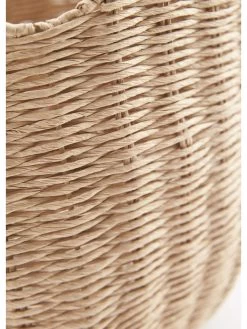 Lucy Mecklenburgh Home Scalloped Round Storage Basket – 37 Cm -Home Comprehensive VLUF8 SQ6 0000000003 NATURAL SLd2