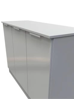 SWIFT Adair Ready Assembled 3 Door Sideboard 11 SWIFT Adair Ready Assembled 3 Door Sideboard -Home Comprehensive VM9B1 SQ4 0000000563 GREY GLOSS SLd