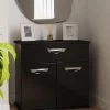 SWIFT Neptune Ready Assembled High Gloss Compact Sideboard - Black 2 SWIFT Neptune Ready Assembled High Gloss Compact Sideboard - Black -Home Comprehensive VM9B6 SQ1 0000000512 BLACK GLOSS RSr