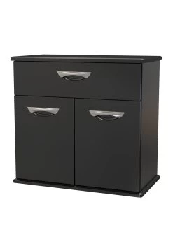 SWIFT Neptune Ready Assembled High Gloss Compact Sideboard - Black 10 SWIFT Neptune Ready Assembled High Gloss Compact Sideboard - Black -Home Comprehensive VM9B6 SQ3 0000000512 BLACK GLOSS SLa