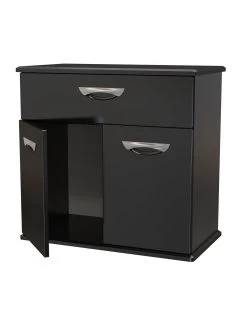 SWIFT Neptune Ready Assembled High Gloss Compact Sideboard - Black 13 SWIFT Neptune Ready Assembled High Gloss Compact Sideboard - Black -Home Comprehensive VM9B6 SQ6 0000000512 BLACK GLOSS SLd2