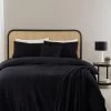 Catherine Lansfield Boucle Duvet Cover Set - Black 2 Catherine Lansfield Boucle Duvet Cover Set - Black -Home Comprehensive VMBK9 SQ1 0000000004 BLACK RSr