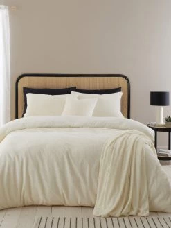 Catherine Lansfield Boucle Duvet Cover Set In Cream