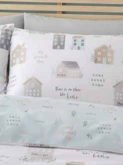 Catherine Lansfield Home Sweet Home Duvet Cover Set - Seafoam 11 Catherine Lansfield Home Sweet Home Duvet Cover Set - Seafoam -Home Comprehensive VMBLA SQ4 0000002231 SEAFOAM SLd1