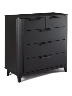 Carina 2 + 3 Drawer Chest - Black 10 Carina 2 + 3 Drawer Chest - Black -Home Comprehensive VMD8U SQ3 0000000004 BLACK SLa