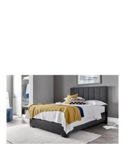 Ravena King Ottoman Bed With Mattress Options (Buy And SAVE!) -Home Comprehensive VMI66 SQ3 0000000070 DARK GREY SLa